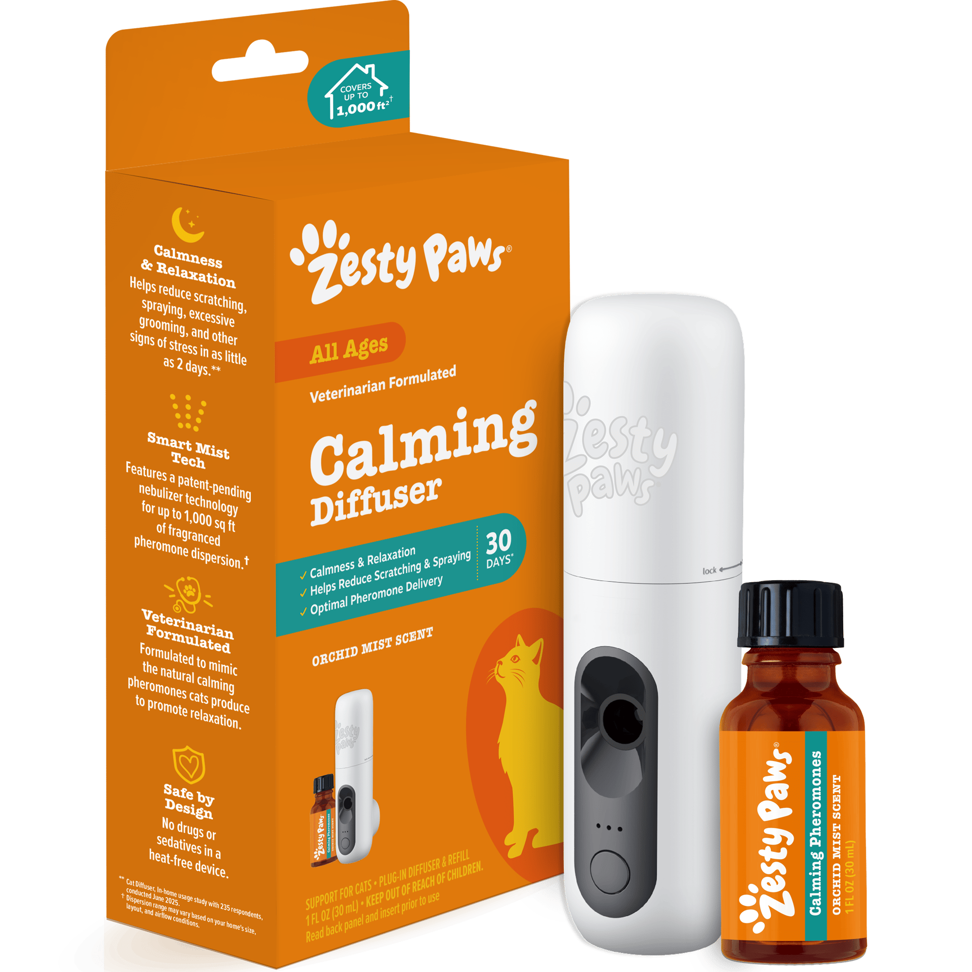 Zesty Paws Cat Calming Diffuser Starter Kit