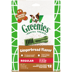 GREENIES Gingerbread Regular Dental Treats