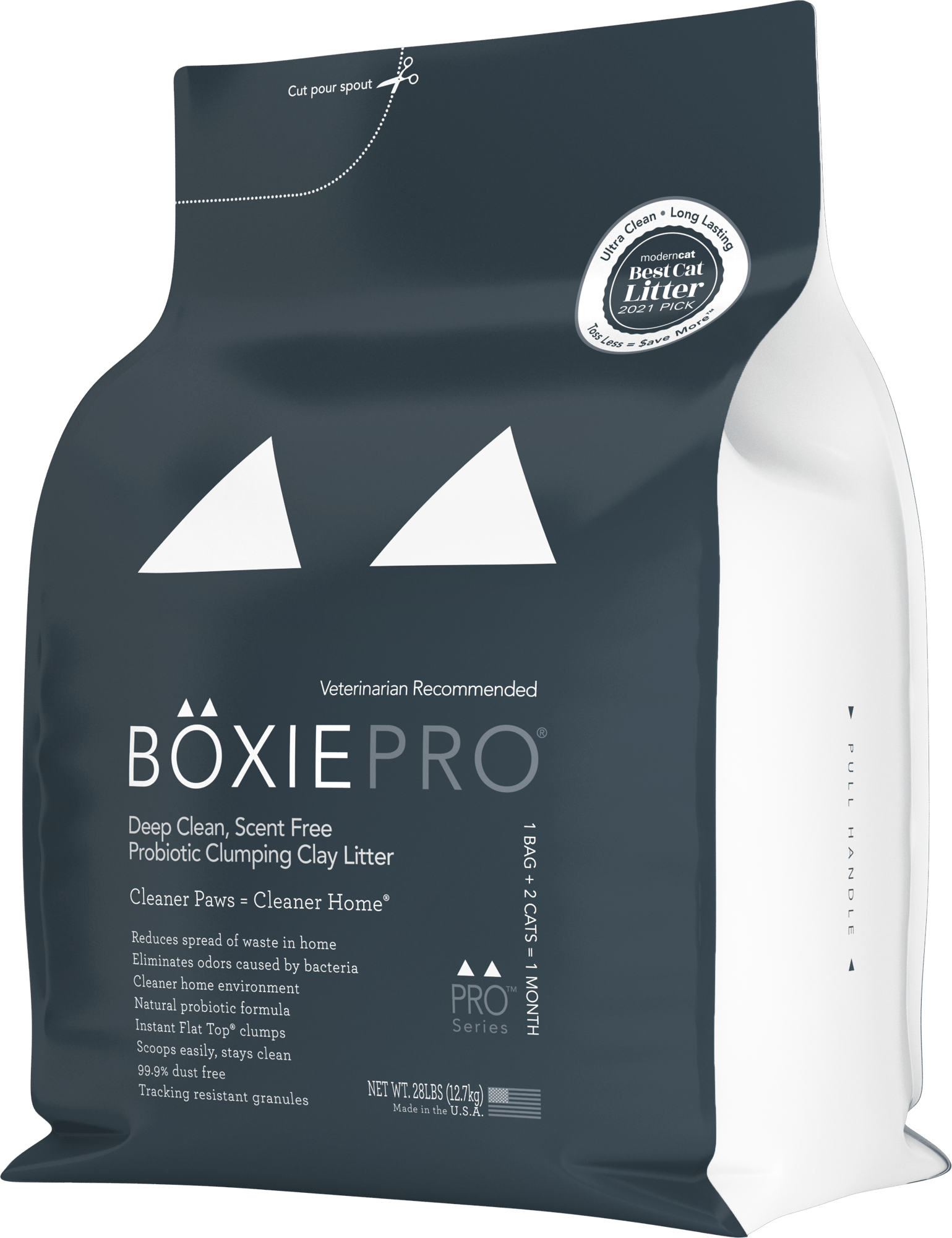 Boxie® Pro™Deep Clean, Scent Free, Probiotic Clumping Clay Litter