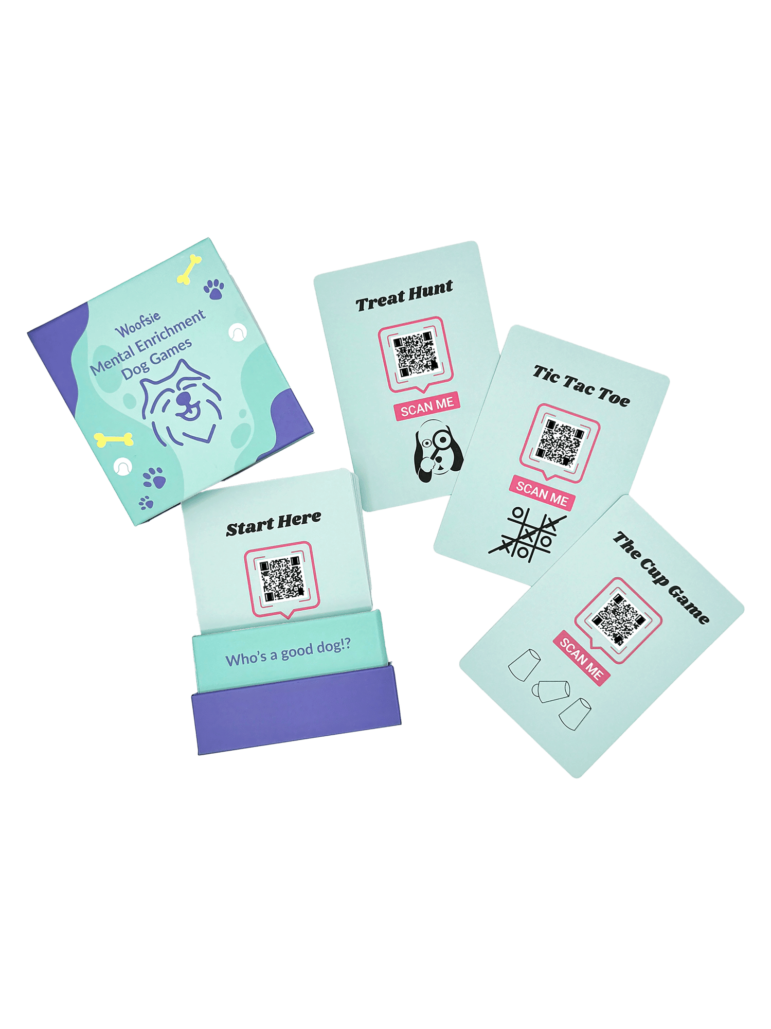 Woofsie Mental Enrichment Dog Games Deck