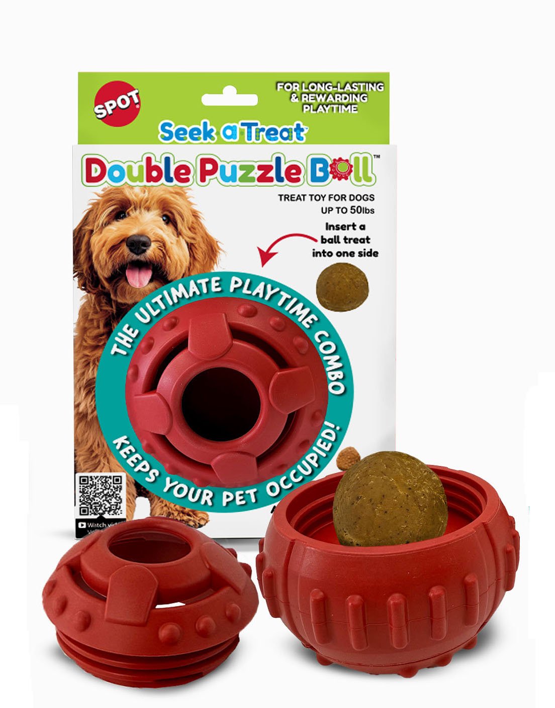 Ethical Products Seek-A-Treat Double Puzzle Ball